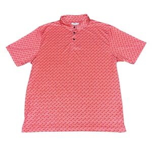 Grand Slam Men’s All Over Floral Print Golf Polo Size XL